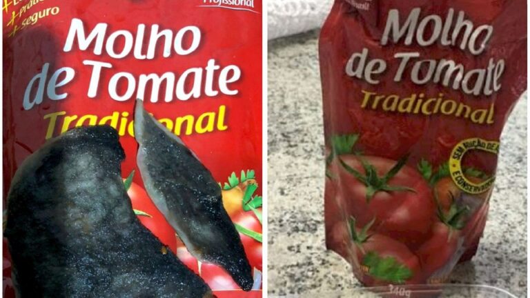 Descoberta assustadora: análise pericial encontra fungos e ovos de parasitas em molho de tomate.