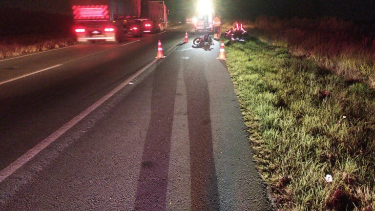 Urgente: Acidente fatal envolvendo motocicleta no sentido Ponta Grossa – Curitiba