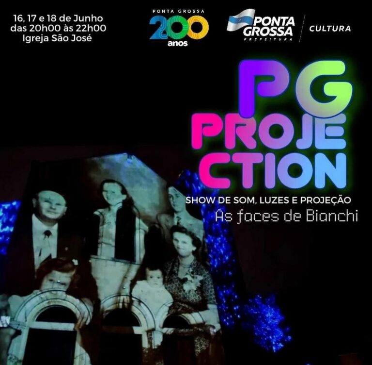 A PG Projection realiza projeções de Ponta Grossa em fachadas icônicas da cidade!