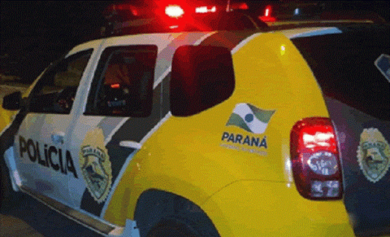 Conflito doméstico em Ponta Grossa: mulher agride marido e causa danos a viatura policial