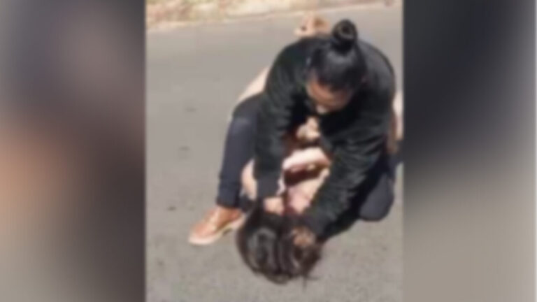 Vídeo chocante: Mulher é brutalmente espancada na rua, enquanto espectadores filmam