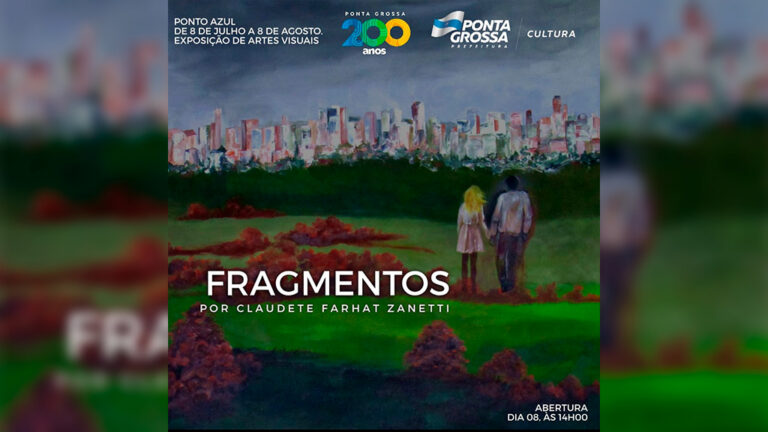 Exposição gratuita: Ponto Azul recebe exposição de telas que retratam Ponta Grossa