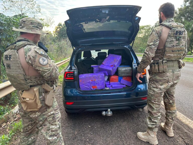 PRF apreende mais de 400kg de Maconha no Paraná após perseguição, confira ao vídeo