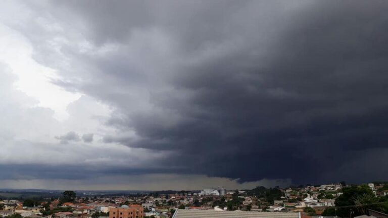 Alerta laranja: Risco de tempestade em Ponta Grossa nesta quarta-feira (22)