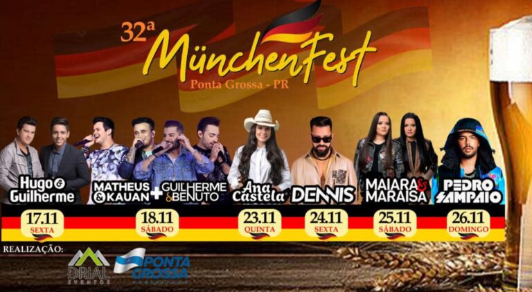 32ª Münchenfest: Confira a programação e onde comprar seu ingresso
