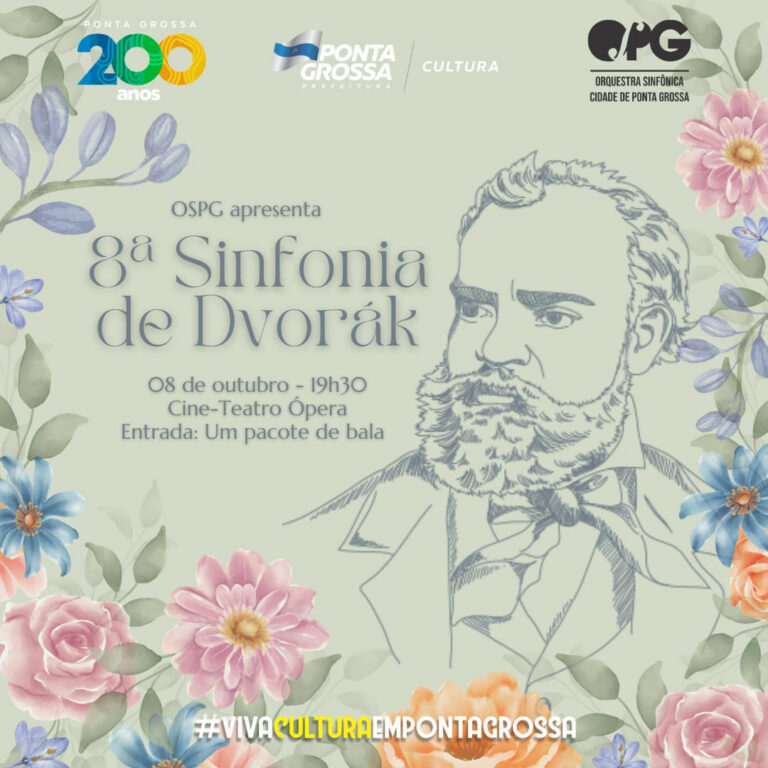 Concerto 8° Sinfonia de Dvorák acontece em Ponta Grossa neste domingo