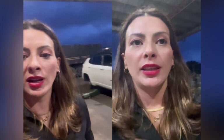 Mabel Canto relata acidente e repudia a falta de manutenção nas estradas