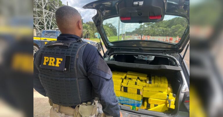PRF apreende mais de 170 kg de maconha em Guarapuava/PR