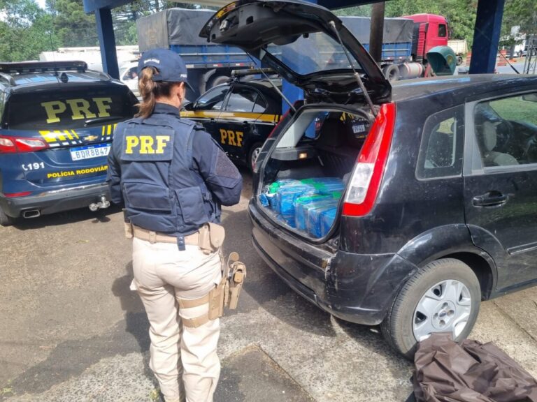 PRF apreende 136 kg de maconha e skunk em Ponta Grossa
