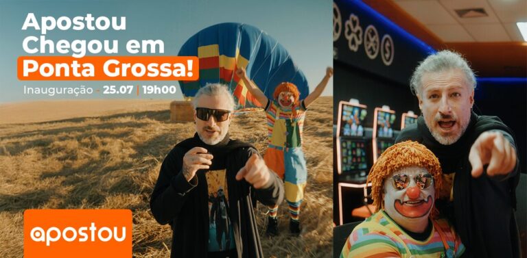 Aposta nas Alturas: Galã do Amor e Palhaço Pop estrelam ação especial que marca chegada da Apostou PG