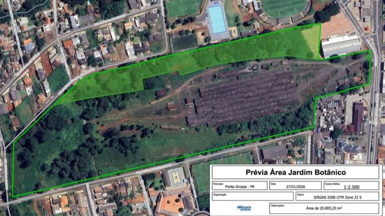 Ponta Grossa recebe área da União para implantação de Jardim Botânico em Oficinas