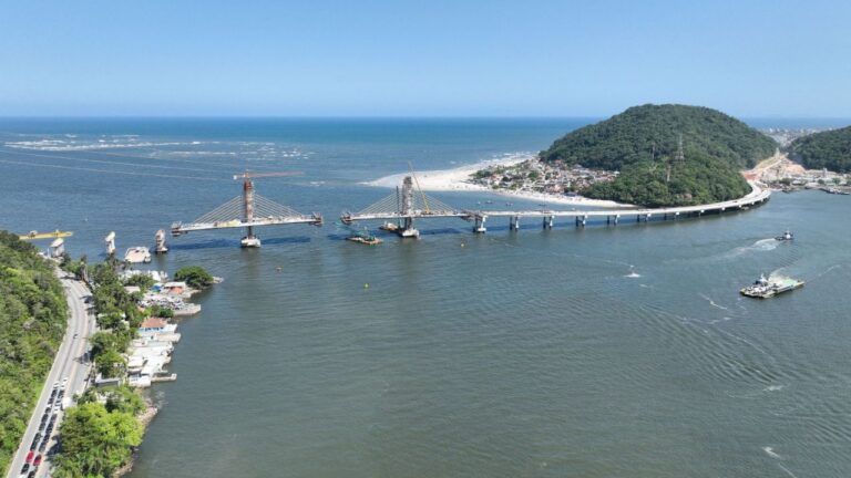 Ponte de Guaratuba atinge 88% de execução e tem entrega prevista para abril