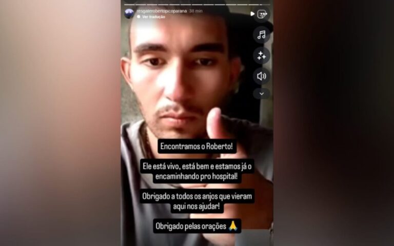Família confirma que Roberto foi encontrado no Pico do Paraná