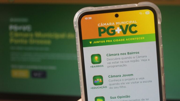 Câmara de Ponta Grossa lança aplicativo com projetos de lei, votações e serviços ao cidadão