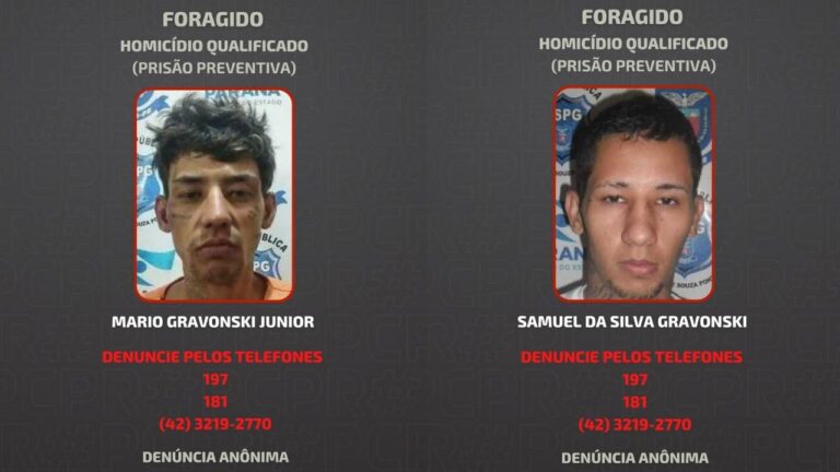 Caso Susana: irmãos foragidos se entregam à polícia em Ponta Grossa