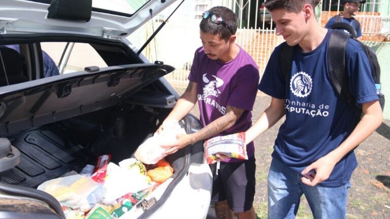 Trote Solidário da UEPG mobiliza 500 estudantes nesta terça (24) e quarta (25) para arrecadar donativos em Ponta Grossa