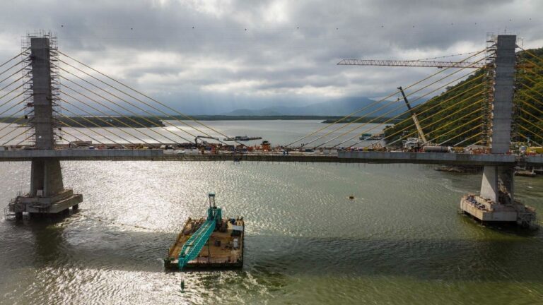 Falta pouco: Governo do Paraná divulga novas imagens da construção da Ponte de Guaratuba