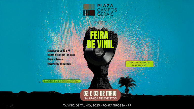Feira de vinil acontece no Plaza Campos Gerais neste fim de semana