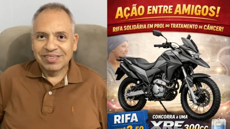 Professor promove rifa solidária para custear tratamento contra câncer ósseo