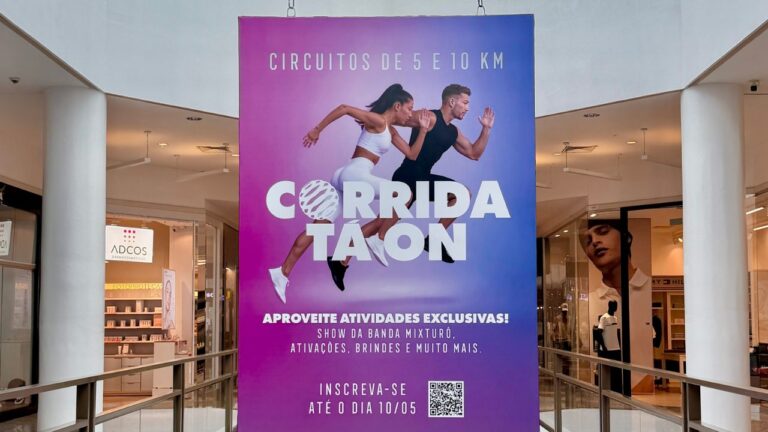 Corrida Tá On do Shopping Palladium promete fim de semana de esporte, inspiração e celebração em Ponta Grossa