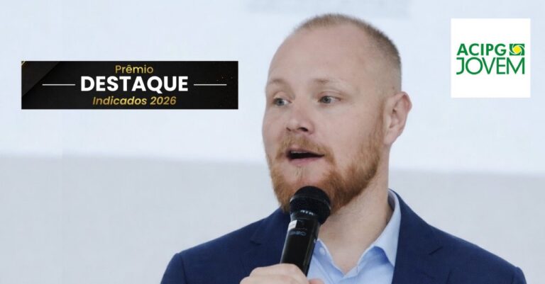 Richard Eidam, idealizador do Em PG é Assim, concorre ao Prêmio Destaque ACIPG Jovem 2026