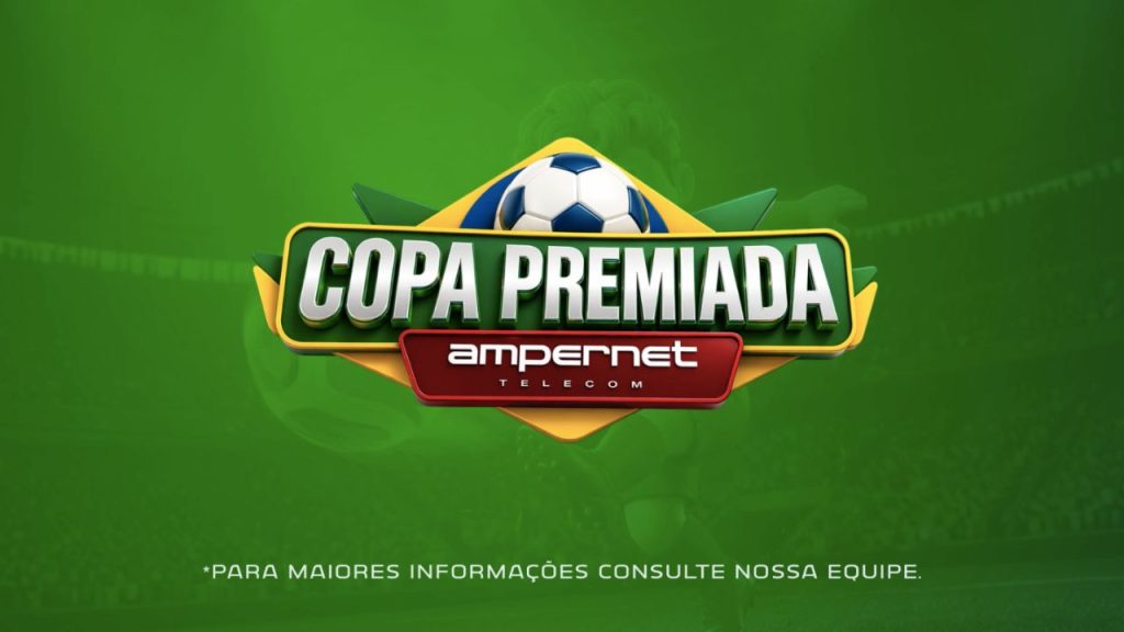 Ampernet Telecom lança a ‘Copa Premiada’: Internet de fibra, TV e sorteio de 7 TVs 4K!