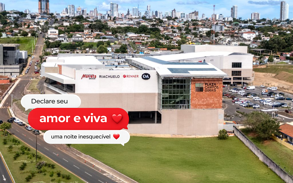 Plaza Campos Gerais vai premiar declaração de amor com jantar romântico e cinema VIP; saiba como participar